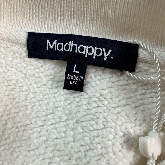 NWT Madhappy Unisex Prism Capsule White Sweatshirt Rainbow Graphic Design - L - Picture 6 of 8